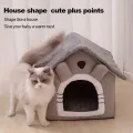Foldable Pet House Removable Washable Cat House Puppy Cave Sofa Pet Bed House for Extra Small Dogs and Small and Medium Cats. 