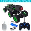 Remote control jeep spray
rock crawler. 