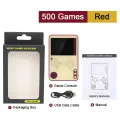 NEW K10 Mini Portable Video Game Console Ultrathin Game Player Built-in 500 Classic Games 6.5mm Pocket Player Kids Gift 3 COLORS. 