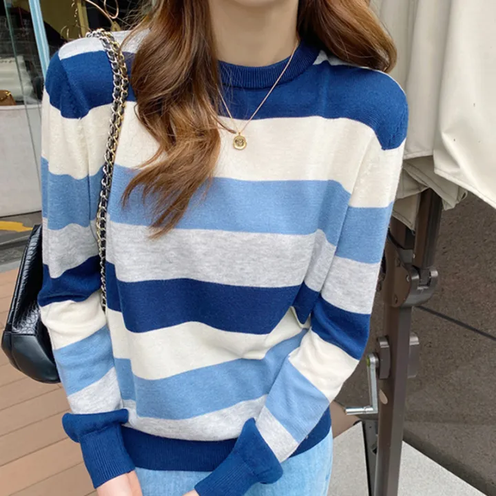 Striped%20Pullover%20Knitted%20Tops%20Women%202025%20Autumn%20New%20Loose%20Casual%20Long%20Sleeve%20O%20Neck%20Thin%20Sweater%20Female%20-%20Image%206