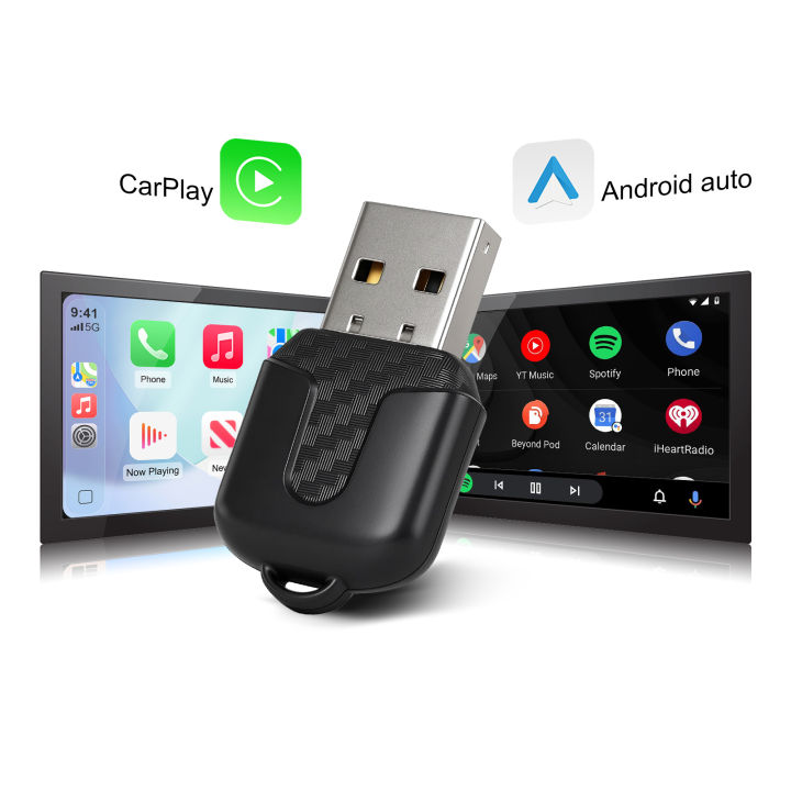 2 in 1 Wireless CarPlay Android Auto Adapter Smart Mini Box for Factory ...