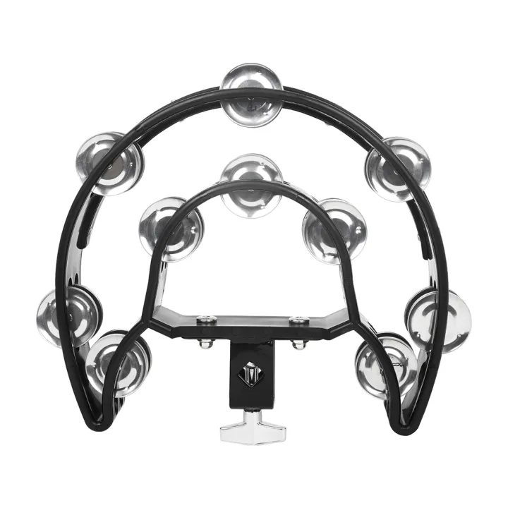 Drum Circle Double Row Rattle Drum Rings Tambourine Semicircle Orff ...