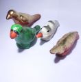 4 pieces clay toys, clay colorful showpiece. 