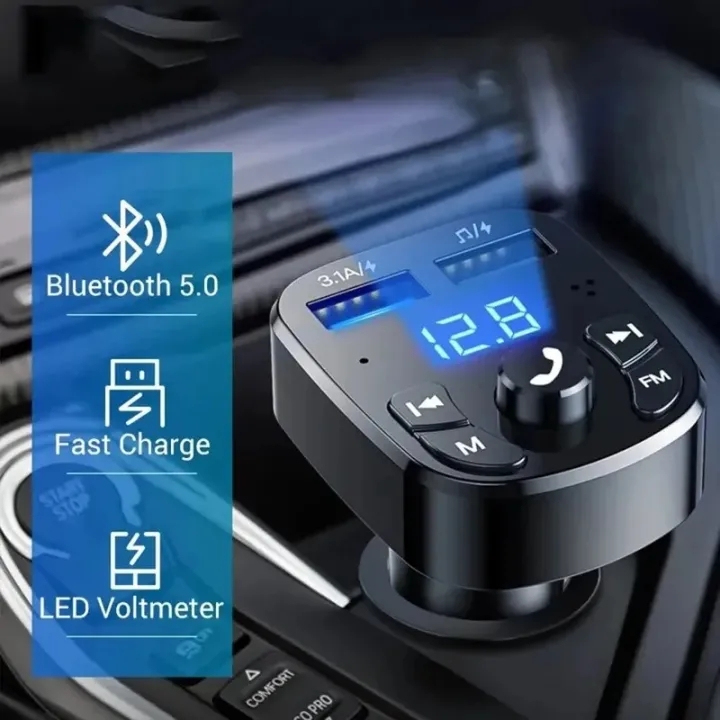 1/12pcs%20Car%20Mp3%20Player%20Dual%20USB%20Fast%20Charger%20Bluetooth%20Receiver%20Compatible%20With%205.0%20Fm%20Transmitter%20USB%20Flash%20Drive%20Plug%20Car%20Kit%20-%20Image%205