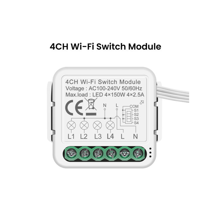 GIRIER%20Tuya%20Smart%20Switch%20Module%2010A%20WiFi%20Breaker%20Relay%201/2/3/4CH%20Neutral%20Wire%20Required%20Supports%202-way%20Control%20Works%20with%20Alexa%20-%20Image%207
