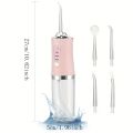 Portable Smart Electric Oral Irrigator Water Flosser 4 Jets 3 Modes Rechargeable Dental Water Jet Irrigator Dental Teeth Cleaner. 