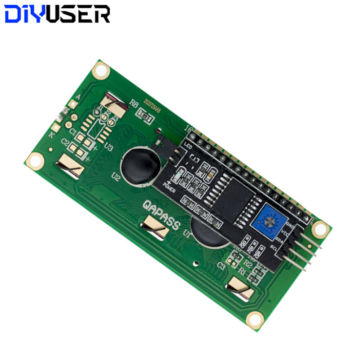 LCD1602%201602%20LCD%20Module%20Blue%20/%20Yellow%20Green%20Screen%2016x2%20Character%20LCD%20Display%20PCF8574T%20PCF8574%20IIC%20I2C%20Interface%205V%20-%20Image%202