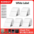 Niimbot 1Roll B1 White Sticker Waterproof Paper Adhesive Label White Anti-Oil For B1 B21 Mini Portable Thermal Printer Tape. 