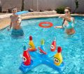 Swimming Pool Toy Game Set, Swimming Pool Basketball Circle Inflatable Cross Ring Throwing Game. 