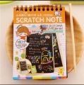 Rainbow Scratch Paper Note Pad Magic Doodle Notebook
 02 sets. 