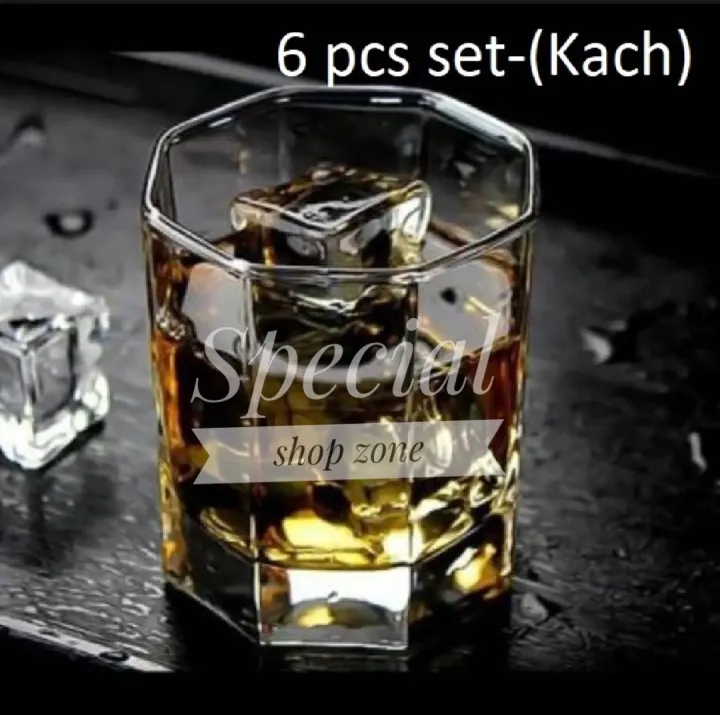 Cristal%20Clear%20Drinking%208%20Angles%20Coke%20Glass%20/8%20Corner%20Sorbat%20Glass%20(6%20pieces)%20Set-Olila-W44%20-%20Image%203