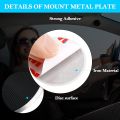 Thin Metal Plate For Magnetic Car Phone Holder Iron Sheet Sticker Disk For Magnet Tablet Desk Phone Car Stand Mount Round Holder. 