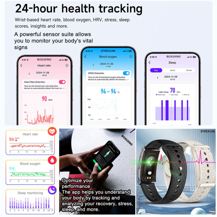 2026New%20No%20Screen%20Smart%20Watch%20Men%20Woman%20Sports%20Outdoors%20Fitness%20Heart%20Rate%20Monitor%20IP68%20Waterproof%20Call%20Reminder%20Smart%20Wristband%20-%20Image%203