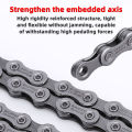 PINMOAP Bicycle Chain 6/7/8/9/10/11Speed Durable Riding Chain Smooth Shifting Strong Wear Resistant Suitable For Bicycle Repair. 