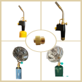 Adaptor Canister Gas Convertor 1"-20 UNF Adapter Lindal Valve Canister to 7/16"-28UNF Propane Tank Welding Torch MAPP Gas Cans. 
