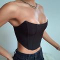 Sleeveless Off Shoulder Fashion Corset Crop Tops Vest Female Underwear Backless Bustier Top Solid.