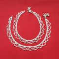 No.47 Silver Classic Design Pauju / Anklet For Women, 2.92 Tola - Sp Jewellers. 