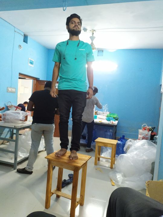 Wooden Prime High Stool for sealing cleaning