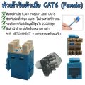 (Ready to Ship in Thailand) Female Lan Socket Amp Cat6 Rj45 R J45 Modular Jack Xll. 