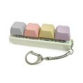 Keyboard Key Toy 4 Keys Button Keycap Fidget Keychain Keyboard Clicker Toy Keyboard Cube Toy for Adult s To Relief Pass Time.