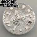 GRAMOCK 29mm Meteorite Pattern Dials GMT Watch Hands Fit NH34 Movement Green Luminous Suitable for Mechanical Watch Installation. 