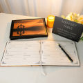 Funeral Guest Book Signature Funeral Sign In Book Reception Message Book Celebration of Life Anniversary Loving Memorial Service. 