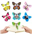 HOTTEST SALE Magic Fairy Flying Butterfly Rubber Band Powered Wind up Butterfly Toy for Surprise Gift or Party Play. 