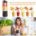 Portable Blender Mini Electric Fruit Juicer Mixer USB Rechargeable Smoothie Orange Fresh Juice Blender Portable Blender. 