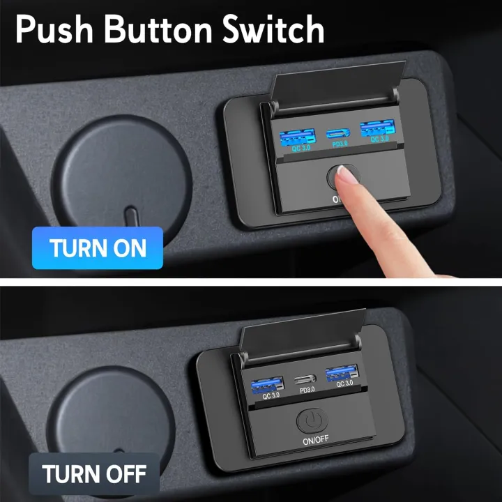 12V%20Car%20USB%20Adapter%20Socket%20Panel%20Wall%20Mount%20Fast%20Charging%20Outlet%20Car%20Charger%20Accessories%20for%20Auto%20Bus%20RV%20Truck%20-%20Image%205