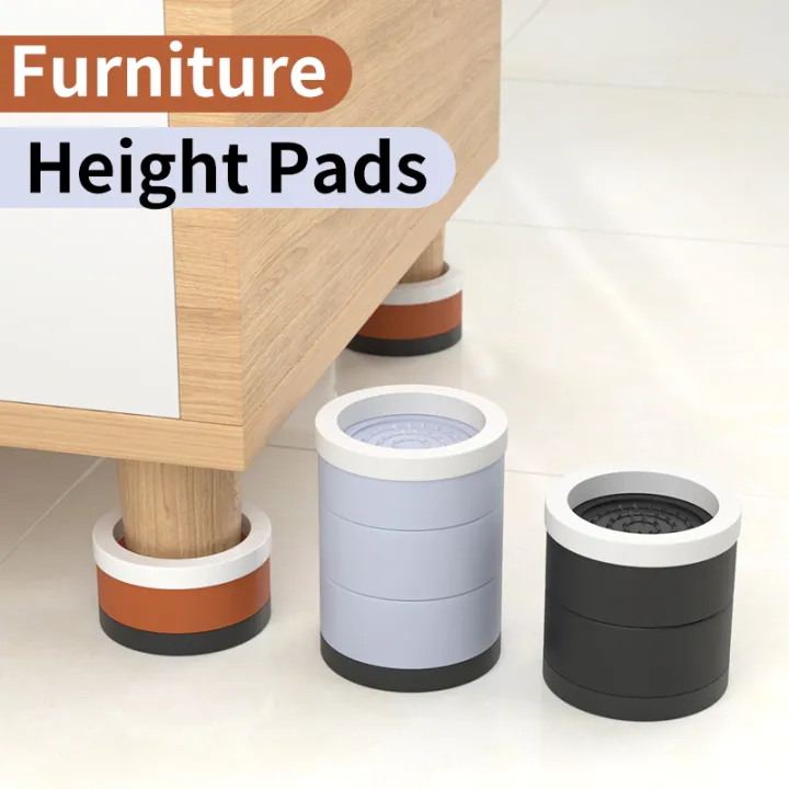Stackable Feet Riser Non Slip Furniture Stacking Risers Universal Foot Pads Moisture Proof ...