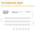 DC12V Tuya Zigbee Smart LED Light Bar Kit Warm White/White Dimmable Kitchen Night Light Work with  Alexa Voice Control lightify. 