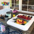 1Pc Inflatable Food Tray Ice Bar For Swimming Pool Iced Porous Party Ice Storage Tank Fruit Beverage Bucket Harmless Holder Pool. 