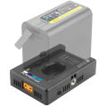 NP-F Battery Charger Battery Adapter Plate with DC12V DC8V USB-A Output Cold Shoe Adapter 1/4 Inch Screw Hole. 