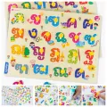 Peekaboo puzzle board jigsaw puzzle pegs ABC 123 preschool developmental toys observation board pegs kids toys. 