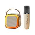 Hot sale Portable Wireless Speaker LED Light K12 Audio Microphone Karaoke Speaker Bluetooth Wireless Microphone. 