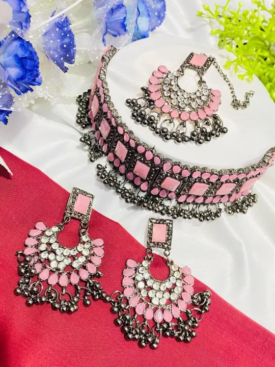 Emitation%20%20Choker%20Necklace%20Set%20%20Earring%20tikl%20For%20Women%20-%20Necklace%20For%20Girls%20-%20Image%208