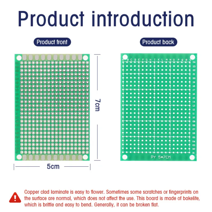 10PCS/Lot%205x7%20Cm%20Universal%20Circuit%20Board%20Single%20Side%20PCB%20Prototyping%20Boards%205*7cm%20Printed%20Circuit%20Boards%20for%20Arduino%20Experiment%20-%20Image%204