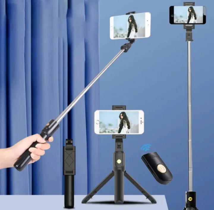 Wired%20Selfie%20Stick%20Monopod%20Remote%20Shutter%20Built-in%20Self-Portrait%20Extendable%20-%20Image%202