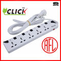Click Safe Extension Socket Multiplug 2 Pin 5 Soket 15 feets. 