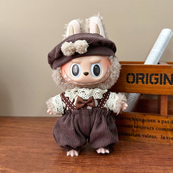 Fashion Clothes Hoodies Doll Clothes Color Match Hoodies Dolls Accessories For 17cm Labubu Doll Clothes 