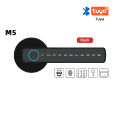 RAYKUBE M5 Tuya BLE Fingerprint Door Lock Digital Electronic Lock with Password/Key/IC Card/ Smartlife/ Tuya APP Unlock. 
