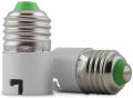 Whiteray Plastic E27 to B22 Screw Base Socket Lamp Holder and Light Bulb Adapter (White). 