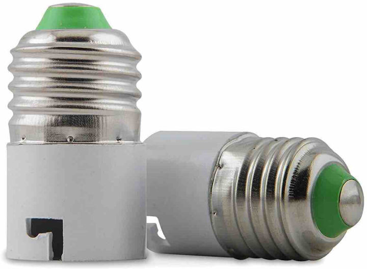 Whiteray%20Plastic%20E27%20to%20B22%20Screw%20Base%20Socket%20Lamp%20Holder%20and%20Light%20Bulb%20Adapter%20(White)%20-%20Image%203
