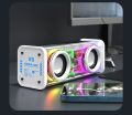 V8 Transparent Mecha Music Speakers Bluetooth Wireless 5.0 Bass Diaphragm Subwoofer TWS Stereo RGB Light Mini Party speaker ﻿. 