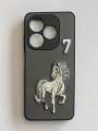 Infinix Smart 8/ Hot 40i/ Tecno Spark Go 2024 embroidered POLO Back cover. 