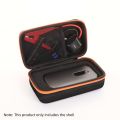 Portable EVA suitcase, travel case, car jump start power supply, car battery charger, storage bag. 