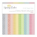 12 Sheets Spring Colors Craft Paper Pads Cutting Dies Art Background Origami Scrapbooking Card Making. 