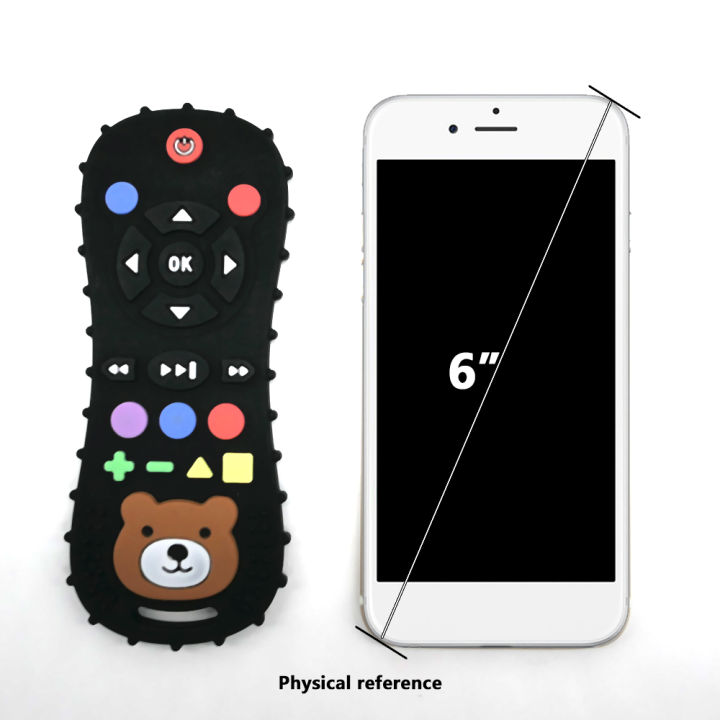 Novelty%20Silicone%20Simulation%20TV%20Remote%20Control%20Shape%20Soothing%20Toy%20Baby%20F%20-%20Image%205