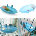 Bird Water Bath Tub For Pet Cage Hanging Bowl Parrot Parakeet Bird Bath+Mirror Birdbath. 