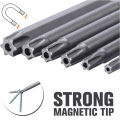 11 PCS  Torx Security Bit Set S2 Steel Magnetic Security Screwdriver Set 50/100mm Star Screwdriver Set for Shark Vacuum T6-T40. 